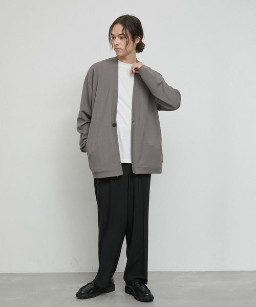 JUNRED(ジュンレッド)の「アンサンブルカーディガン(カーディガン/ボレロ・メンズ・ブラック/ベージュ系その他/モスグリーン/レンガ・L/LL/M)」の16枚目の写真