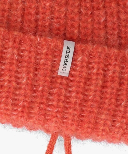 OVERRIDE（オーバーライド）の「OVERRIDE  MOHAIR TRES MIX WATCH（ニットキャップ/ビーニー・レディース・グレー/グリーン/オレンジ・57~59cm）」の17枚目の写真