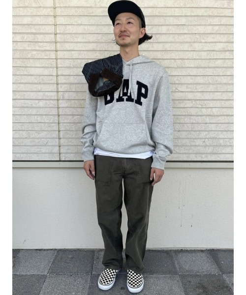 GAP（ギャップ）の「GAPアーチロゴ パーカー(ユニセックス)（パーカー・メンズ・ライトグレー/ネイビー・L/M/XS/XL/S）」の21枚目の写真