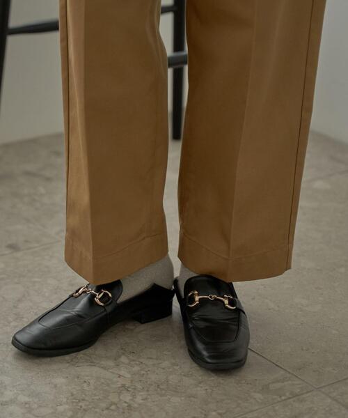 coen（コーエン）の「ワンタックテーパードチノパンツ（チノパンツ・レディース・ブラック/ベージュ・S/M/L）」の18枚目の写真