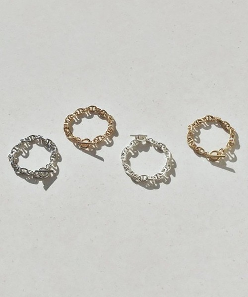 GOLDY(ゴールディ)の「【GOLDY】アンカー チェーン ブレスレット / 4230102(ブレスレット・レディース・シルバー系その他/シルバー/ゴールド/ゴールド系その他2・FREE)」の6枚目の写真