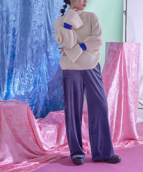 miette(ミエット)の「キャンディスリーブハイネックリブニット(ニット/セーター・レディース・カーキ/レッド/アイボリー・FREE)」の21枚目の写真