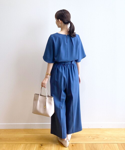 index（インデックス）の「◆セットアップ対応 リネンタッチワイドパンツ【接触冷感/吸水速乾/防シワ/洗濯機洗い可】（その他パンツ・レディース・ブラック/ライトベージュ/ブルー・36/38/40/42）」の17枚目の写真