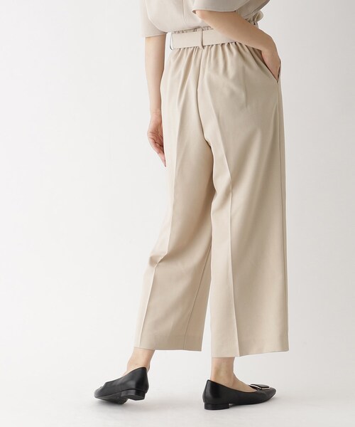 index（インデックス）の「◆セットアップ対応 リネンタッチワイドパンツ【接触冷感/吸水速乾/防シワ/洗濯機洗い可】（その他パンツ・レディース・ブラック/ライトベージュ/ブルー・36/38/40/42）」の15枚目の写真
