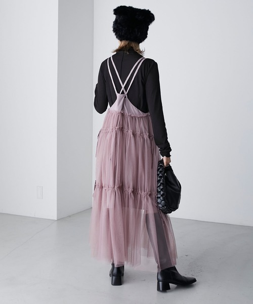 forksy.（フォルクシー）の「【forksy.】ロングファーくまみみニット帽（ニットキャップ/ビーニー・レディース・ライトベージュ/ブラック・FREE）」の7枚目の写真