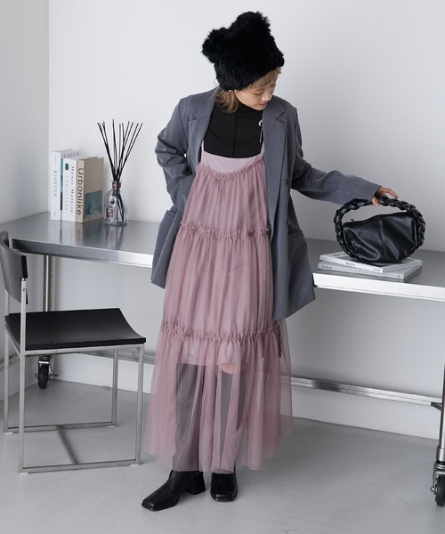 forksy.（フォルクシー）の「【forksy.】ロングファーくまみみニット帽（ニットキャップ/ビーニー・レディース・ライトベージュ/ブラック・FREE）」の11枚目の写真