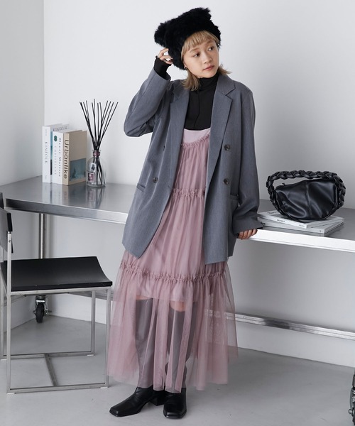 forksy.（フォルクシー）の「【forksy.】ロングファーくまみみニット帽（ニットキャップ/ビーニー・レディース・ライトベージュ/ブラック・FREE）」の12枚目の写真