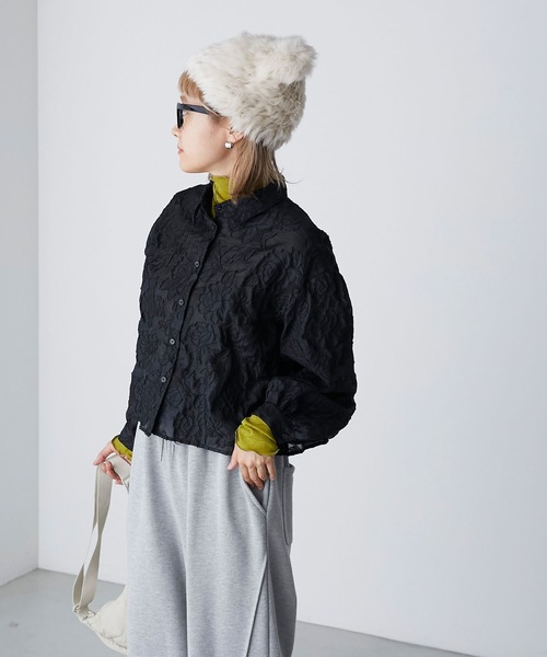 forksy.（フォルクシー）の「【forksy.】ロングファーくまみみニット帽（ニットキャップ/ビーニー・レディース・ライトベージュ/ブラック・FREE）」の16枚目の写真