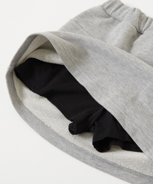 devirock（デビロック）の「えらべる2TYPE スウェットパーカー&スカート セットアップ(インパンツ付き)（セットアップ・キッズ・杢グレー/スミクロ/ピンク系3/グレー系/パープル系5/ピンク系/ブルー系・150cm/110cm/130cm/140cm/100cm/120cm/160cm）」の19枚目の写真