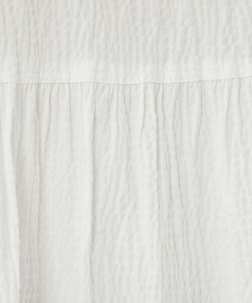 green label relaxing（グリーンレーベルリラクシング）の「サッカー ボリューム ロングスリーブ-マシンウォッシャブル-（シャツ/ブラウス・レディース・ターコイズブルー/ホワイト/ブラック・FREE）」の10枚目の写真