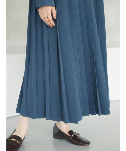 Green　Parks（グリーンパークス）の「a.　プリーツシャツワンピース（シャツワンピース・レディース・グレー/ベージュ・FREE）」の13枚目の写真