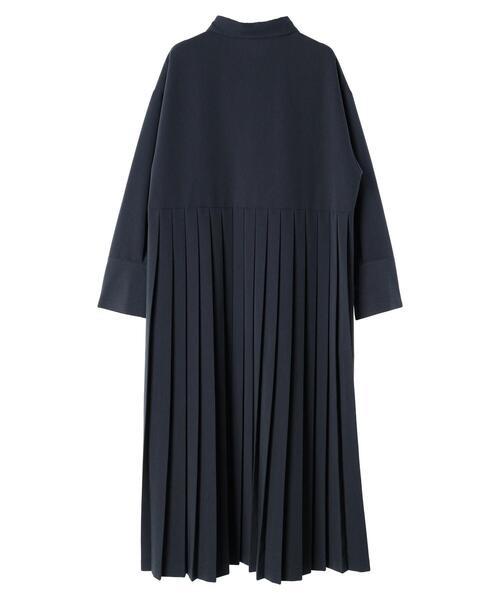 Green　Parks（グリーンパークス）の「a.　プリーツシャツワンピース（シャツワンピース・レディース・グレー/ベージュ・FREE）」の20枚目の写真