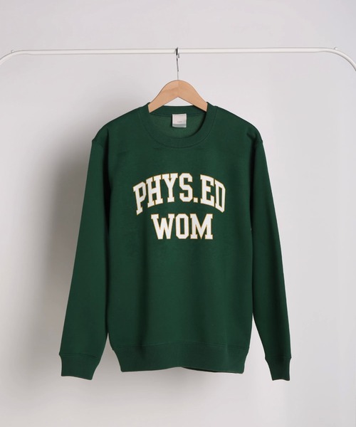 WoM（ワム）の「PHYS.ED WOM SWEAT（スウェット・レディース・グリーン/オフホワイト・MEDIUM/SMALL）」の2枚目の写真