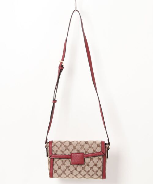 SALON de RUBAN（サロンドルヴァン）の「【SALON de RUBAN / サロン ド ルヴァン】ジャガード ショルダーバッグ（ショルダーバッグ・レディース・アイボリー/ブラック/ピンク/レッド・FREE）」の4枚目の写真