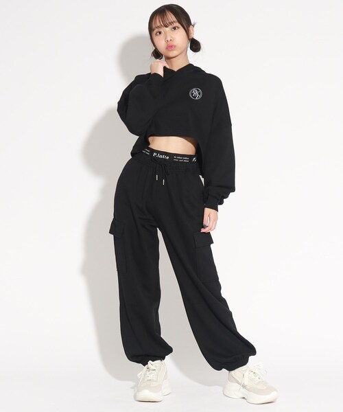 新品タグ付き⭐️2025FW⭐️セットアップ　パンツ⭐️ ブラック　L完売品 Neucon/ニューコン】ダブルポケットパラシュートカーゴパンツ | Lui's