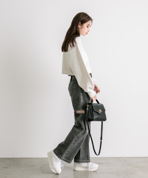 maisondedolce 完売　マシュマロニット LAFUKU/ラフク】マシュマロニットもちふわネップニットトップス/ルーム