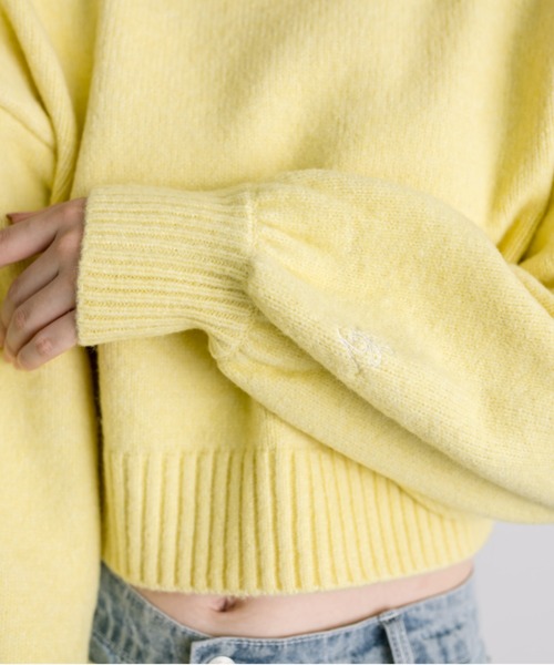 OLIVE des OLIVE(オリーブデオリーブ)の「マストなマシュマロニット 1032050230(ニット/セーター・レディース・ブラック/イエロー/オフホワイト/ラベンダー/ピンク/ライトグレー・FREE)」の7枚目の写真