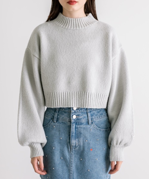 OLIVE des OLIVE(オリーブデオリーブ)の「マストなマシュマロニット 1032050230(ニット/セーター・レディース・ブラック/イエロー/オフホワイト/ラベンダー/ピンク/ライトグレー・FREE)」の14枚目の写真