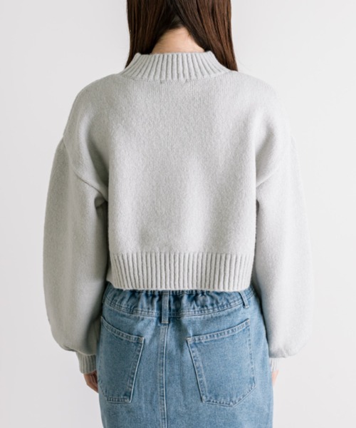 OLIVE des OLIVE(オリーブデオリーブ)の「マストなマシュマロニット 1032050230(ニット/セーター・レディース・ブラック/イエロー/オフホワイト/ラベンダー/ピンク/ライトグレー・FREE)」の16枚目の写真