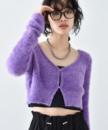 CODE A | CODE A ｜ shaggy cropped cardigan(カーディガン/ボレロ)