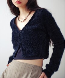 CODE A | CODE A ｜ shaggy cropped cardigan(カーディガン/ボレロ)