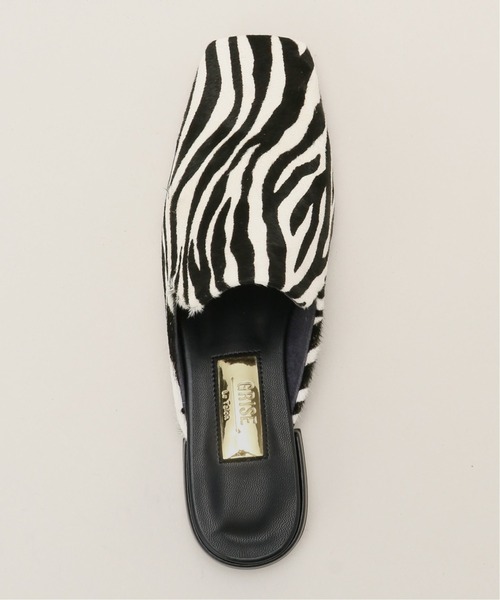 GRISE（グリーズ）の「GRISEレザースクエアトウスリッパ（その他シューズ・レディース・ブラック/ホワイト系その他・MEDIUM/LARGE/SMALL/X-LARGE）」の7枚目の写真