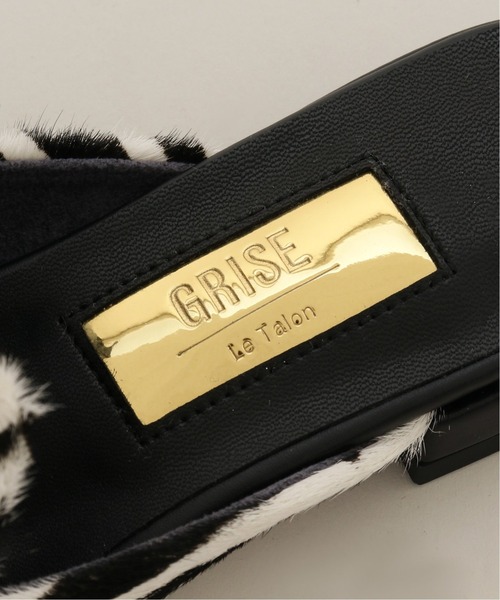 GRISE（グリーズ）の「GRISEレザースクエアトウスリッパ（その他シューズ・レディース・ブラック/ホワイト系その他・MEDIUM/LARGE/SMALL/X-LARGE）」の9枚目の写真