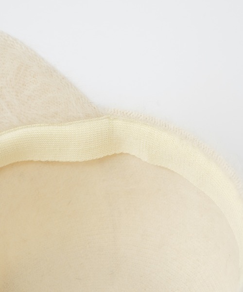 one after another NICE CLAUP（ワンアフターアナザーナイスクラップ）の「エンブレム付きシャギーキャップ（キャップ・レディース・ブラック/アイボリー・FREE）」の13枚目の写真