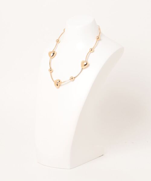 LOWRYS FARM（ローリーズファーム）の「ハートボールネックレス　978730（ネックレス・レディース・シルバー/ゴールド/シルバー系その他・FREE）」の4枚目の写真