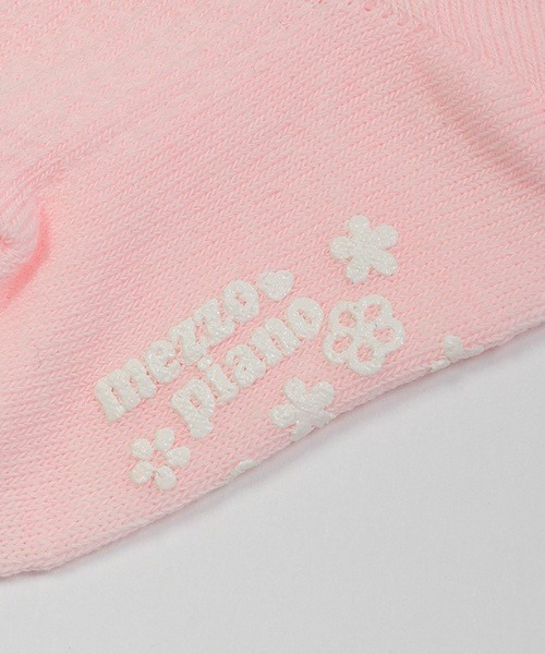 mezzo piano（メゾピアノ）の「レースリボン　ソックス【日本製】（その他ベビー用品・キッズ・ライトピンク/オフホワイト・11-13cm/9-11cm）」の5枚目の写真