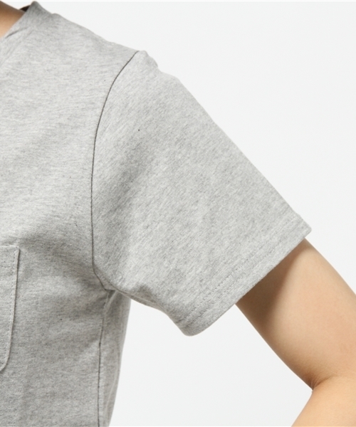 CIAOPANIC（チャオパニック）の「【Ciaopanic】　VネックポケTee（Tシャツ/カットソー・レディース・ホワイト/グレー/ネイビー・FREE）」の8枚目の写真