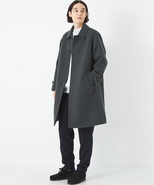 green label relaxing(グリーンレーベルリラクシング)の「SENTDALE WOOL ステンカラーコート(ステンカラーコート・メンズ・ベージュ/ネイビー/ダークグレー・S/M/XL/L)」の4枚目の写真