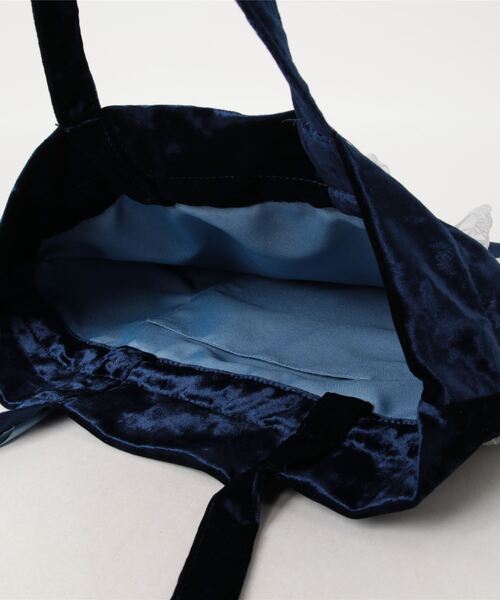 salle de bal（サルデバル）の「MOOMIN / ムーミン レース&ベロア トートバッグ WNI velorTOTE（トートバッグ・レディース・レッド/ネイビー・FREE）」の5枚目の写真