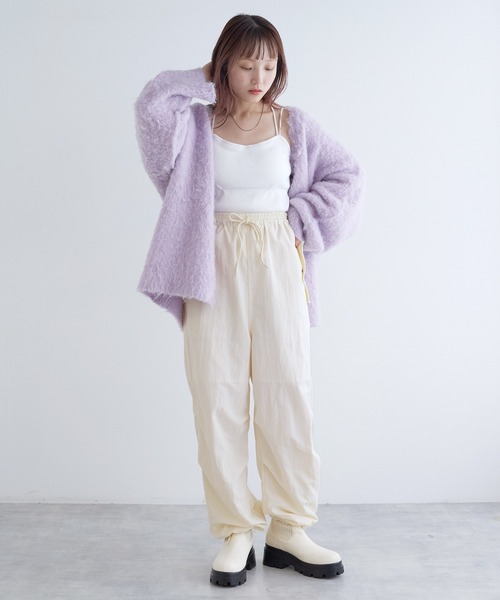 w closet（ダブルクローゼット）の「イージーカーゴパンツ（カーゴパンツ・レディース・カーキ/ブラック/オフホワイト・FREE）」の4枚目の写真