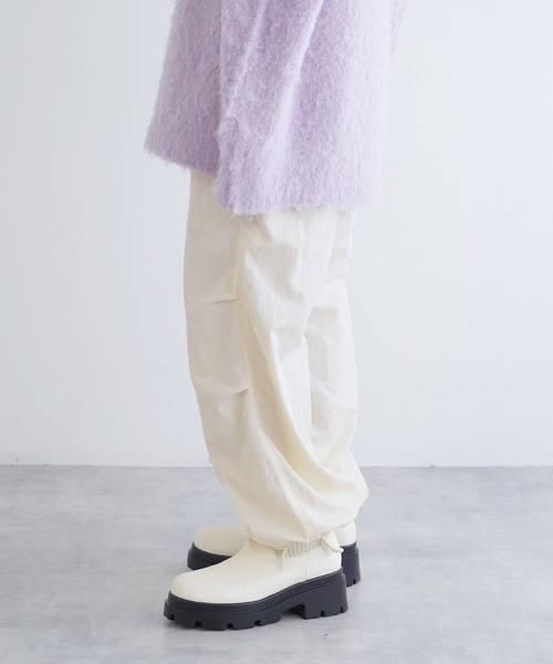 w closet（ダブルクローゼット）の「イージーカーゴパンツ（カーゴパンツ・レディース・カーキ/ブラック/オフホワイト・FREE）」の5枚目の写真