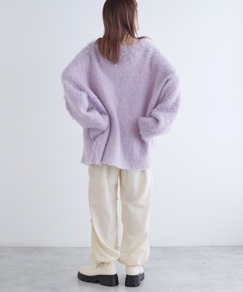 w closet（ダブルクローゼット）の「イージーカーゴパンツ（カーゴパンツ・レディース・カーキ/ブラック/オフホワイト・FREE）」の6枚目の写真