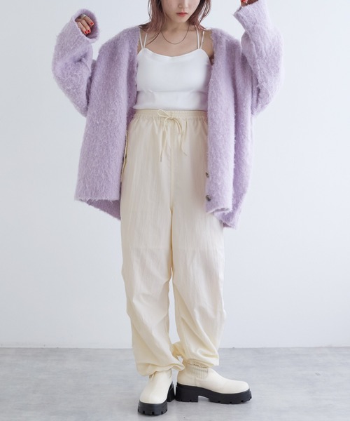 w closet（ダブルクローゼット）の「イージーカーゴパンツ（カーゴパンツ・レディース・カーキ/ブラック/オフホワイト・FREE）」の8枚目の写真