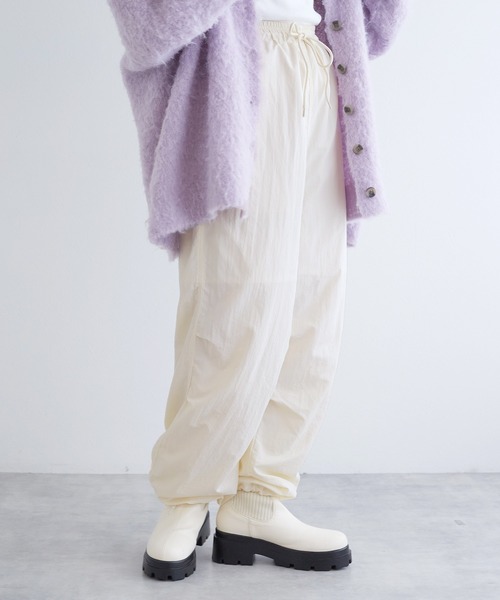 w closet（ダブルクローゼット）の「イージーカーゴパンツ（カーゴパンツ・レディース・カーキ/ブラック/オフホワイト・FREE）」の9枚目の写真