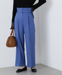 N.（N. Natural Beauty Basic） | 【S Size Line】◆ウォームタッチベルト付ストレートパンツ(スラックス)