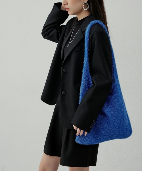 LA VORAGINE(ラ ヴォラジネ)の「ラメ入りハンドバッグ(ハンドバッグ・レディース・パープル/ゴールド/シルバー/ブラック/レッド/チャコールグレー/ブルー/ピンク・FREE)」の4枚目の写真