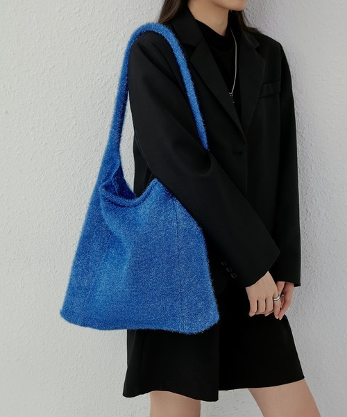 LA VORAGINE(ラ ヴォラジネ)の「ラメ入りハンドバッグ(ハンドバッグ・レディース・パープル/ゴールド/シルバー/ブラック/レッド/チャコールグレー/ブルー/ピンク・FREE)」の11枚目の写真