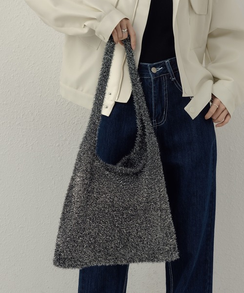 LA VORAGINE(ラ ヴォラジネ)の「ラメ入りハンドバッグ(ハンドバッグ・レディース・パープル/ゴールド/シルバー/ブラック/レッド/チャコールグレー/ブルー/ピンク・FREE)」の19枚目の写真