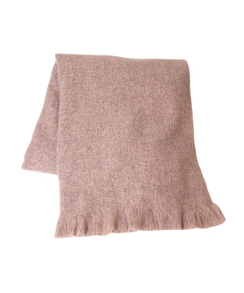 14+（イチヨンプラス）の「MIXフリンジストール（ストール/ショール・レディース・チャコールグレー/ベージュ/イエロー/ブルー/ピンク・FREE）」の5枚目の写真