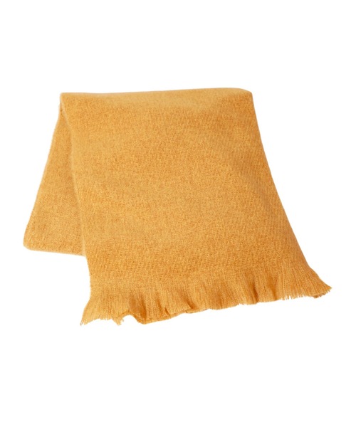 14+（イチヨンプラス）の「MIXフリンジストール（ストール/ショール・レディース・チャコールグレー/ベージュ/イエロー/ブルー/ピンク・FREE）」の7枚目の写真