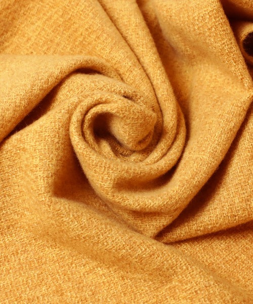 14+（イチヨンプラス）の「MIXフリンジストール（ストール/ショール・レディース・チャコールグレー/ベージュ/イエロー/ブルー/ピンク・FREE）」の10枚目の写真