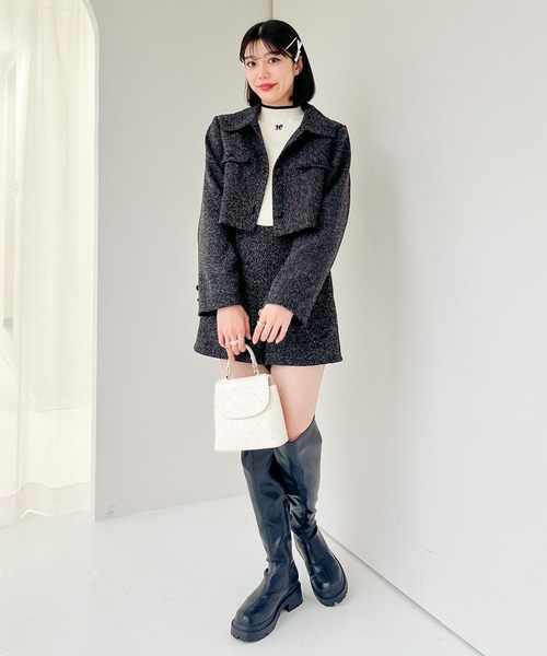 Heather(ヘザー)の「ロゴハイネックピタニット 996212(ニット/セーター・レディース・アイボリー/グレー/ブラック・FREE)」の17枚目の写真