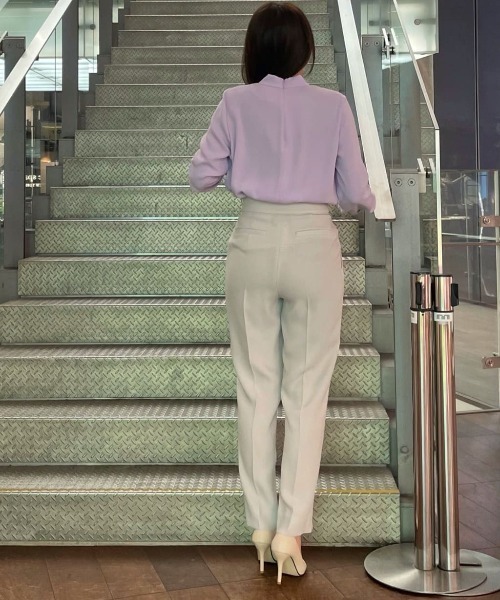 PINKY&DIANNE(ピンキーアンドダイアン)の「◆センタースリットセットアップパンツ(その他パンツ・レディース・ブラック/グレー・38/36)」の7枚目の写真
