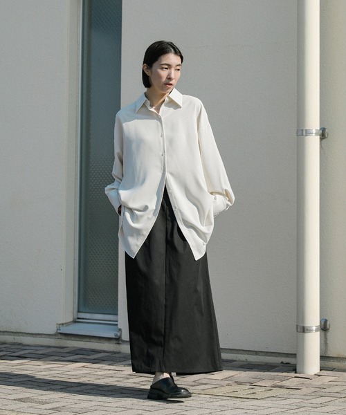 select MOCA（セレクトモカ）の「ハイウエストタックAラインスカート（スカート・レディース・ブラック/ベージュ・MEDIUM/LARGE）」の16枚目の写真