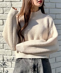 モックネックニット