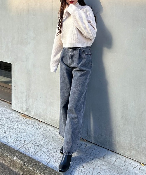 INGNI(イング)の「モックネックニット(ニット/セーター・レディース・グレー/ピンク/ブルー/アイボリー/その他・M)」の10枚目の写真